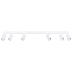 Barre de spots minimaliste - 6 lumières - Blanche - Par Sollux Karbon