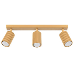 Barre de spots minimaliste - 3 lumières - Dorées - Par Sollux Karbon