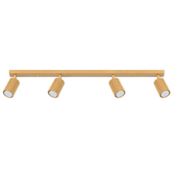 Barre de spots minimaliste - 4 lumières - Dorées - Par Sollux Karbon