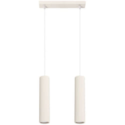 Karbon Suspension de bar minimaliste à 2 lumières beige - Sollux
