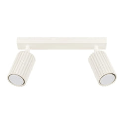 Plafonnier double minimaliste - Beige - 2 pièces - Par Sollux Karbon