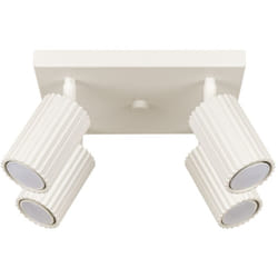 Sollux - Plafonnier Karbon aluminium 4xGU10 25cm