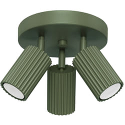 Sollux - Plafonnier Karbon aluminium 3xGU10 19.5cm