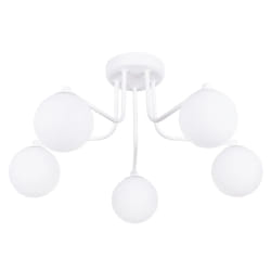 Sollux Astral Plafonnier 5 lampes Blanc