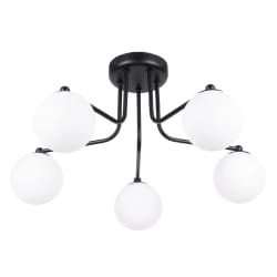 Sollux Astral Plafonnier 5 lampes Noir