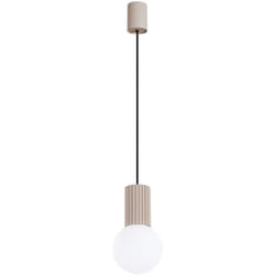 Sollux - Lampe à suspension Halo aluminium/verre 1xG9 12cm