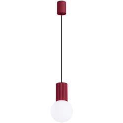 Sollux - Lampe à suspension Halo aluminium/verre 1xG9 12cm