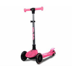 Scooter - Milly Mally - Jelly Pink - 3 roues - Pliable - LED