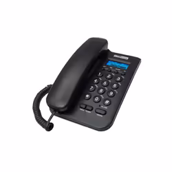 MaxCom KXT100, Combiné filaire, Haut-parleur, Noir