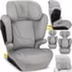 MoMi MEI Siège auto – I-SIZE 100-150cm - Groupe 2/3 - Jusquà 36 kg - Face route – ISOFIX - Gris