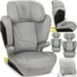 MoMi MEI Siège auto – I-SIZE 100-150cm - Groupe 2/3 - Jusquà 36 kg - Face route – ISOFIX - Gris