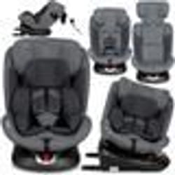 MoMi EMI Siège auto évolutif pivotant 360° - I-SIZE 0-36kg  40-150cm  ISOFIX TOP TETHER - Gris