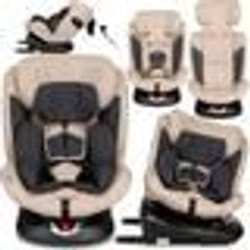 MoMi EMI Siège auto évolutif pivotant 360°- I-SIZE 0-36kg  40-150cm  ISOFIX TOP TETHER - Beige