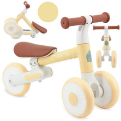 Draisienne - MoMi - DEX - Tricycle sans pédales - 3 roues - Jusquà 20 kg - 12-36 mois - Jaune