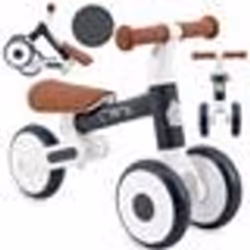 Draisienne - MoMi - DEX - Tricycle sans pédales - Jusquà 20 kg - 12-36 mois - Noir