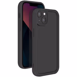 Coque - Silicone - iPhone 13 - Soft Touch - Noir - Protection caméra