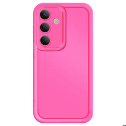 Coque pour Samsung Galaxy S24 Silicone Soft Touch Bordures Surélevées Fuchsia
