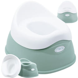 MoMi DITO – Pot bébé ergonomique avec insert amovible – Antidérapant compact et léger – Dès 12 mois – Vert
