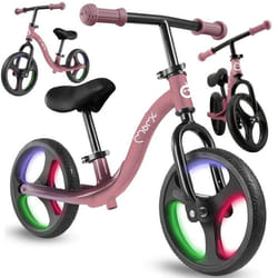 Draisienne - MoMi - ISOKA - Jusquà 35 kg - Roues 10 avec Lumières LED - Réglage sans outils