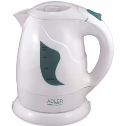 Adler AD 08 w, 1 L, 850 W, Blanc, Indicateur de niveau d'eau, Sans fil, Filtrage