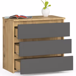 AKORD Furniture Factory OP0LCL-ARTSZA003 Table de nuit et table de chevet 3 tiroir(s)