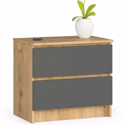 AKORD Furniture Factory OP0LK-6ARTSZA001, Chêne, 2 tiroir(s), Mat, 16 mm, 51 cm, 400 mm