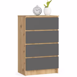 AKORD Furniture Factory OP0LK-6ARTSZAR003, Chêne, 4 tiroir(s), Mat, 16 mm, 51 cm, 400 mm