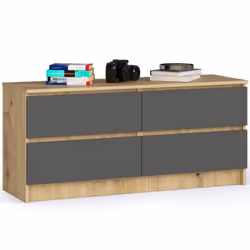 AKORD Furniture Factory OP0LK-120SZ4-ARTSZA, Chêne, 4 tiroir(s), Mat, 16 mm, 51 cm, 400 mm