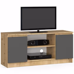AKORD Furniture Factory OP0LRTV120ARTSZA, Chêne, 2 étagères, Mat, 2 portes(s), 400 mm, 1200 mm