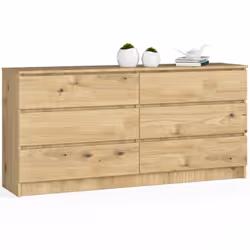 AKORD Furniture Factory OP0LK-160SZ6ART, Chêne, 6 tiroir(s), Mat, 16 mm, 71 cm, 400 mm