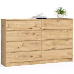 AKORD Furniture Factory OP0LK-160SZ8ART, Chêne, 8 tiroir(s), Mat, 16 mm, 71 cm, 400 mm