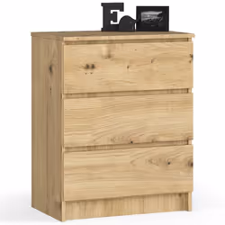 AKORD Furniture Factory OP0LK-6ART002, Chêne, 3 tiroir(s), Mat, 16 mm, 51 cm, 400 mm
