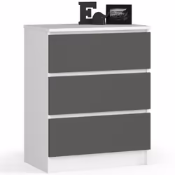 AKORD Furniture Factory OP0LK-6BIASZA002, Blanc, 3 tiroir(s), Mat, 16 mm, 51 cm, 400 mm