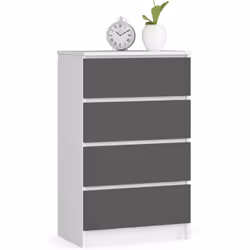 AKORD Furniture Factory OP0LK-6BIASZA003, Blanc, 4 tiroir(s), Mat, 16 mm, 51 cm, 400 mm