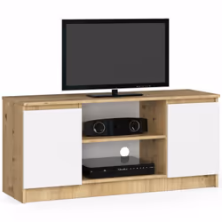 AKORD Furniture Factory OP0LRTV120ARTBIA, Chêne, 2 étagères, Mat, 2 portes(s), 400 mm, 1200 mm