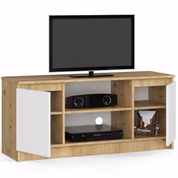 AKORD Furniture Factory OP0LRTV120ARTBIA Support TV et centre de divertissement 2 étagères