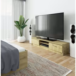 AKORD Furniture Factory OP0LRTVCLP160-ART Support TV et centre de divertissement 2 étagères - Vue supplémentaire 4