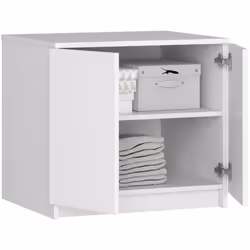 AKORD Furniture Factory SP0PSZNADS60BIA placard et armoire de chambre à coucher 2 étagères 2 portes(s) Blanc