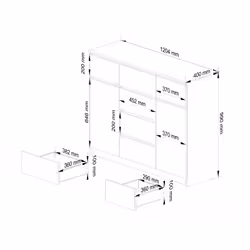 AKORD Furniture Factory KOMK017BIA Commode