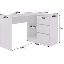 AKORD Furniture Factory IP0P3SDABCR001 bureau d'ordinateur - Vue supplémentaire 4
