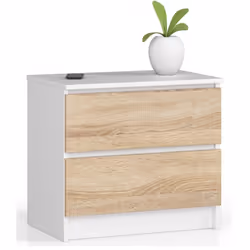 AKORD Furniture Factory OP0PK-6BIASON002, Blanc, Chêne, 2 tiroir(s), Mat, 16 mm, 51 cm, 400 mm