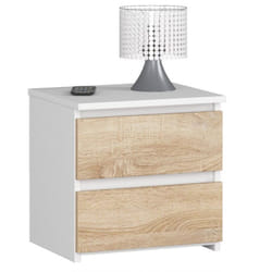 AKORD Furniture Factory OP0LCL2BIASON001 Table de nuit et table de chevet 2 tiroir(s)