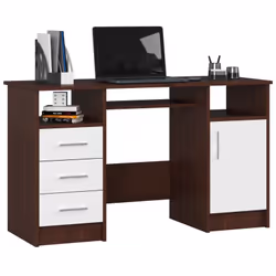 AKORD Furniture Factory IP0PANAWENBIA001, Droit, Forme rectangulaire, Mat, Blanc, Bois, 3 tiroir(s), 520 mm