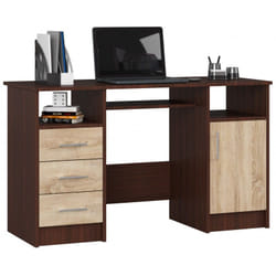 AKORD Furniture Factory IP0PANAWENSON001 bureau d'ordinateur Couleur chêne, Bois