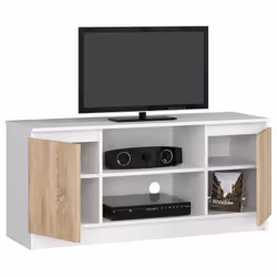 AKORD Furniture Factory OP0LRTVBIASON003 Support TV et centre de divertissement 2 étagères