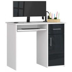 AKORD Furniture Factory IP0PPINPOLGRA001 bureau d'ordinateur Blanc
