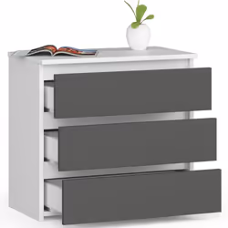 AKORD Furniture Factory OP0LCL-BIASZA003 Table de nuit et table de chevet 3 tiroir(s)