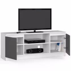 AKORD Furniture Factory OP0LRTV140-BIASZA Support TV et centre de divertissement