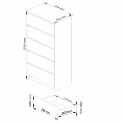 AKORD Furniture Factory OP0LK-6ART004 Commode