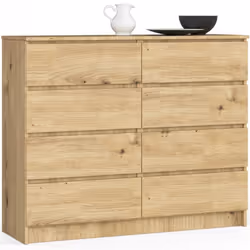 AKORD Furniture Factory OP0LK-120SZ8ART, Chêne, 8 tiroir(s), Mat, 16 mm, 51 cm, 400 mm